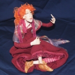 Портретная кукла - Гордость. Цернит, текстиль. Высота 270 мм. Портретная кукла - Гордость. Цернит, текстиль. Высота 270 мм.