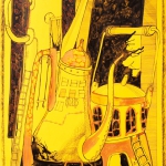 Из жизни чайников. Цветной картон, гелевая ручка, тушь. Из жизни чайников. Цветной картон, гелевая ручка, тушь.