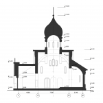 Архитектурное бюро MADE GROUP. Храм Святой Троицы. Разрез