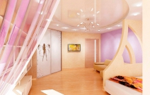 Квартира в современном минималистическом стиле. Девичья комната.
