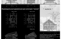 Индивидуальный деревянный дом класса эконом «Алсу», Пермь